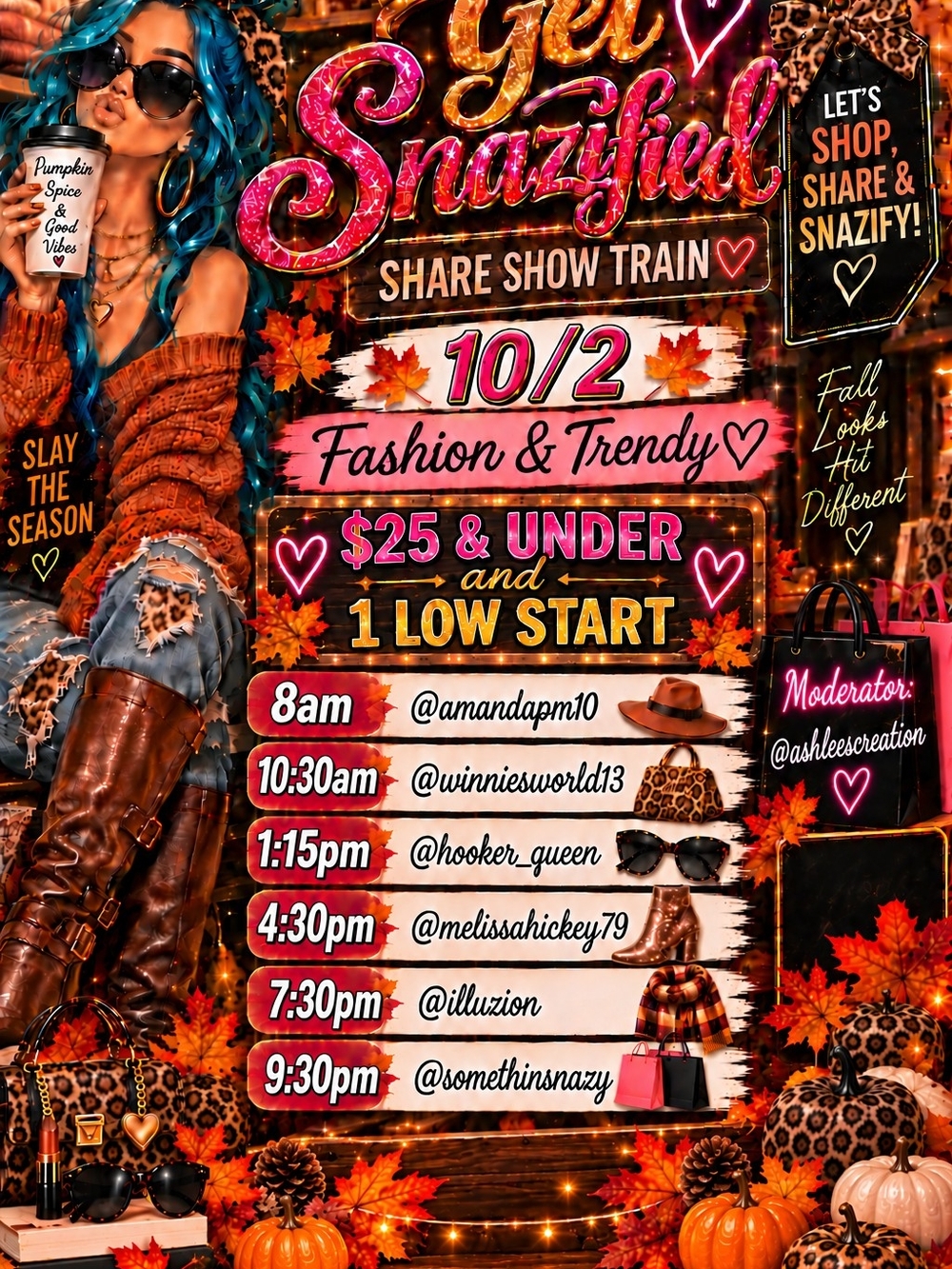 Get Snafized Share Show Train Flyer